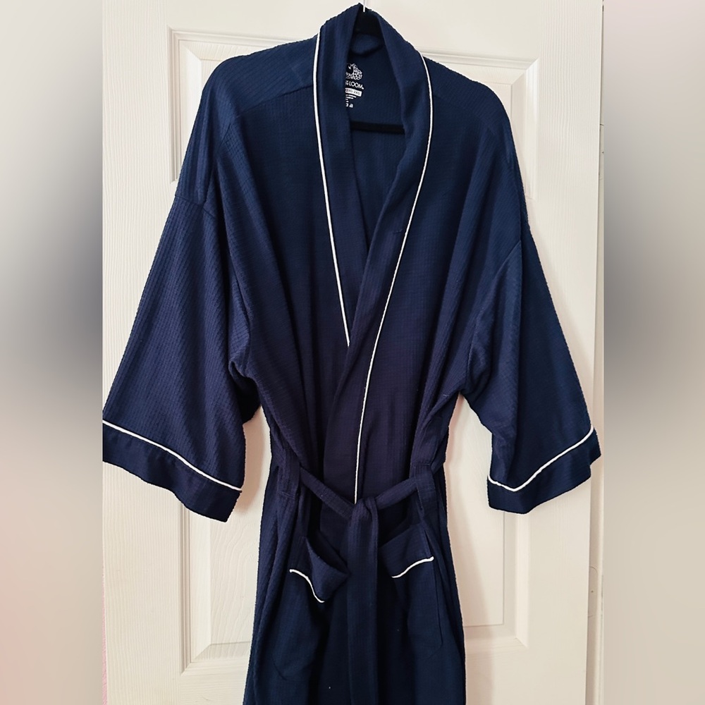 Fruit of the Loom Navy Blue Men's Robe